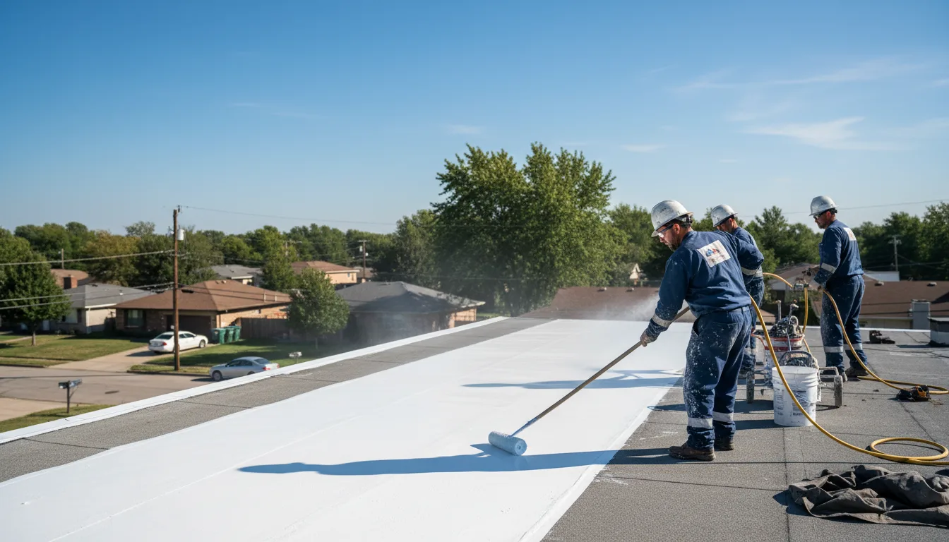 Commercial roof coating in Waresboro, GA near me